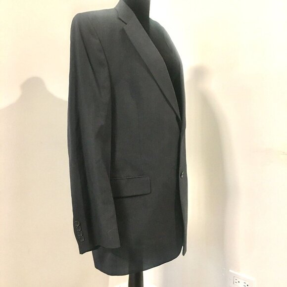 HART SCHAFFNER & MARX Blue Wool Plaid Blazer Sport Coat Jacket Men's 44L NWT - Picture 3 of 10